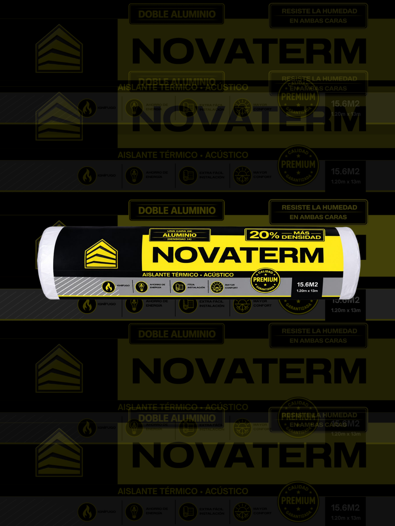 Packaging NOVATERM una cara de aluminio